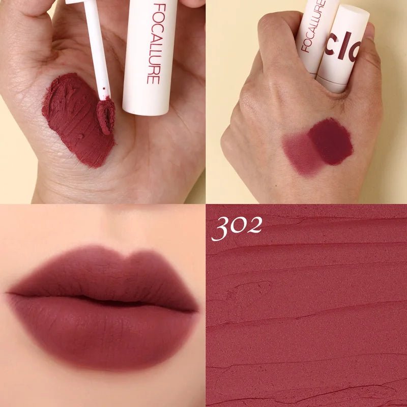 Atacado FOCALLURE Velvet Matte Batons À Prova D'água Lipclay Batom Líquido.