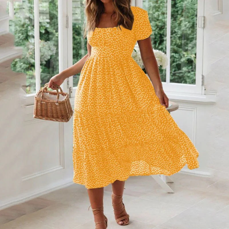 Vestidos com manga e estampa fofa