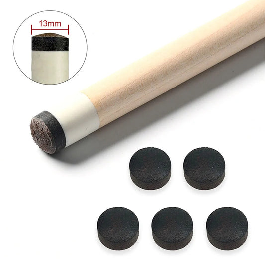 Pontas de taco profissionais de 13 mm para sala de bilhar,5 peças