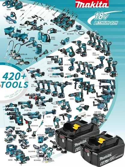 batteryBateria original Makita, bateria recarregável de 18 V 9,0 Ah.