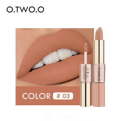 Batom Matte e Batom Líquido 12 Cores Maquiagem Brilho Labial.
