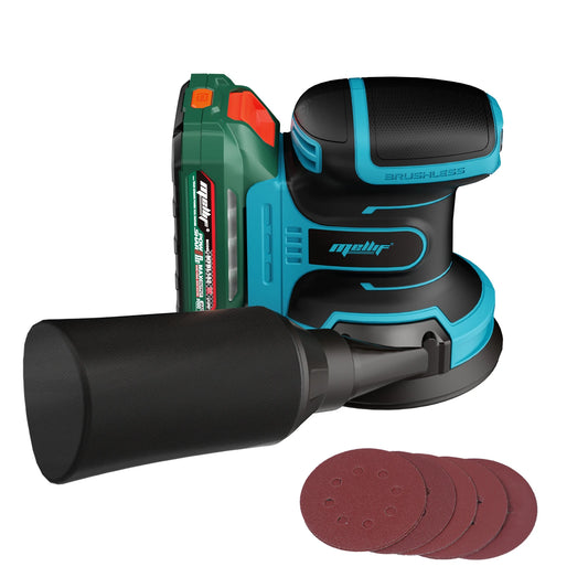 Lixadeira orbital sem fio Mellif 125 mm para Makita, bateria de 18 V.
