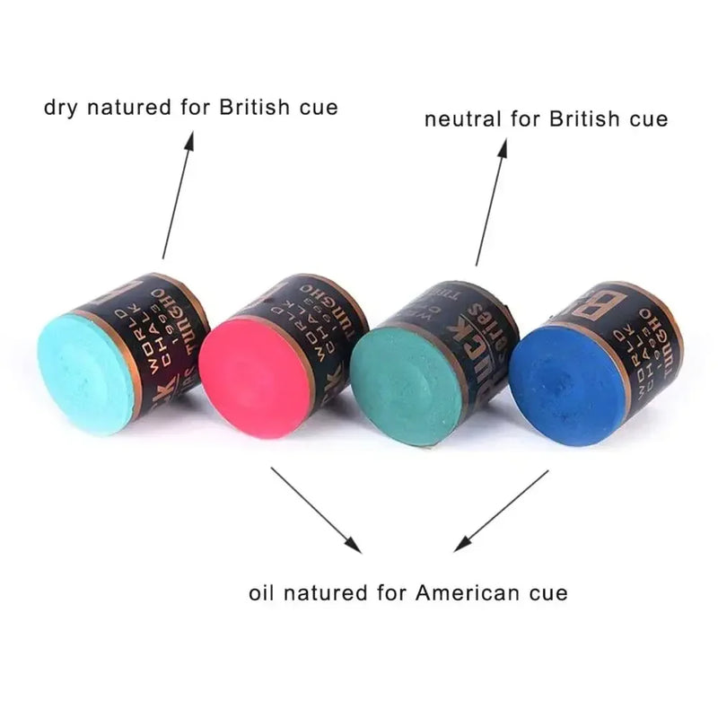 2 peças/conjunto de giz de bilhar antiderrapante