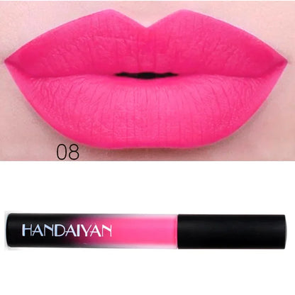 Batom Marrom Nude Chocolate Cor Batom Líquido Brilho Labial.