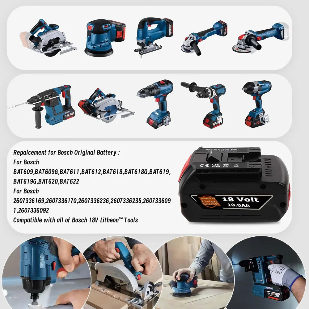 baterias Bosch 8.0/10.0AH 18V.