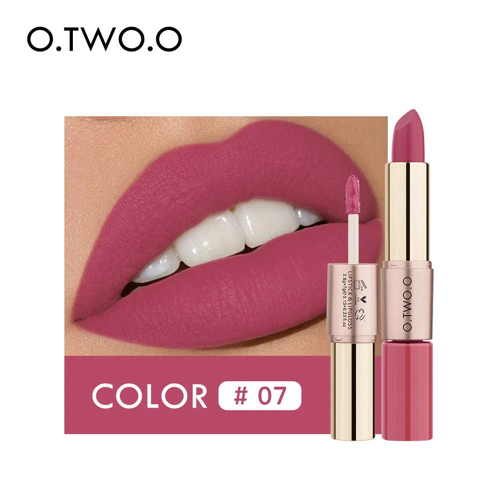 Batom Matte e Batom Líquido 12 Cores Maquiagem Brilho Labial.