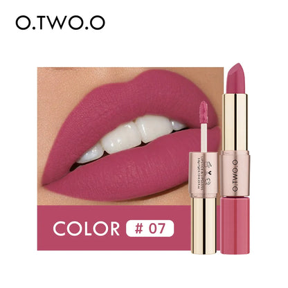 Batom Matte e Batom Líquido 12 Cores Maquiagem Brilho Labial.