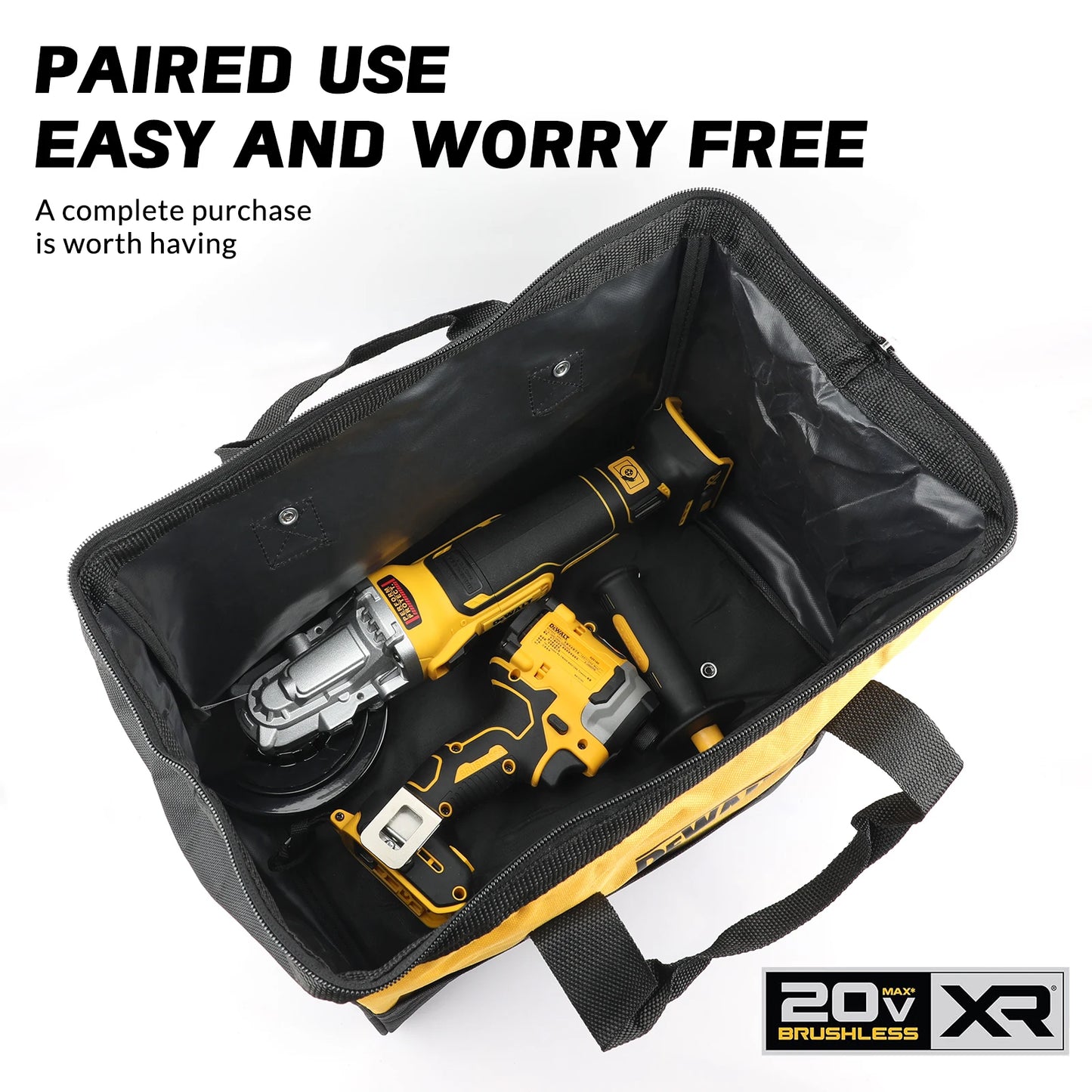 DeWalt Destornilhador de impacto sem escobillas, amoladora angular.