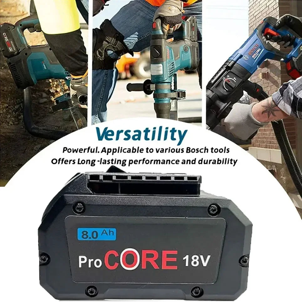 Bateria de reposição bosch 18V 10,0Ah 8,0Ah ProCORE.
