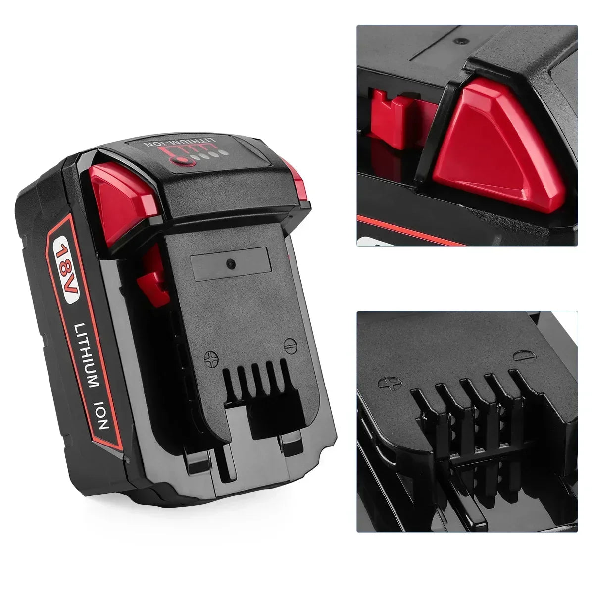 Bateria de lítio de substituição para Milwaukee M18 18V 12,0Ah 9,0Ah.