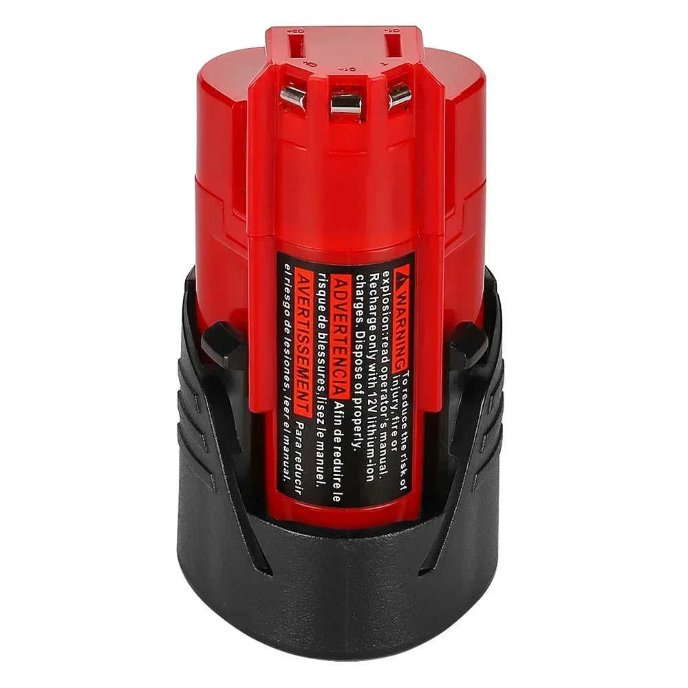 bateria Milwaukee de 12 V 3 Ah compatível com Milwaukee M12.