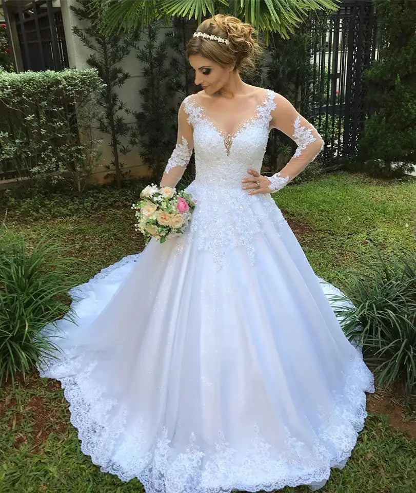 Vestido de noiva renda vestido de casamento
