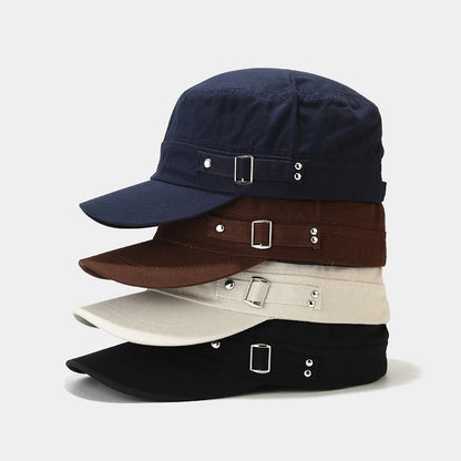 Boné de beisebol vintage masculino, chapéu de cano alto, algodão lavado, respirável