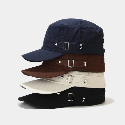 Boné de beisebol vintage masculino, chapéu de cano alto, algodão lavado, respirável