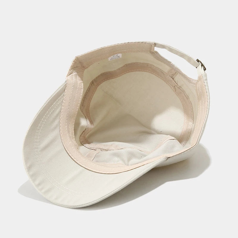 Boné de beisebol vintage masculino, chapéu de cano alto, algodão lavado, respirável