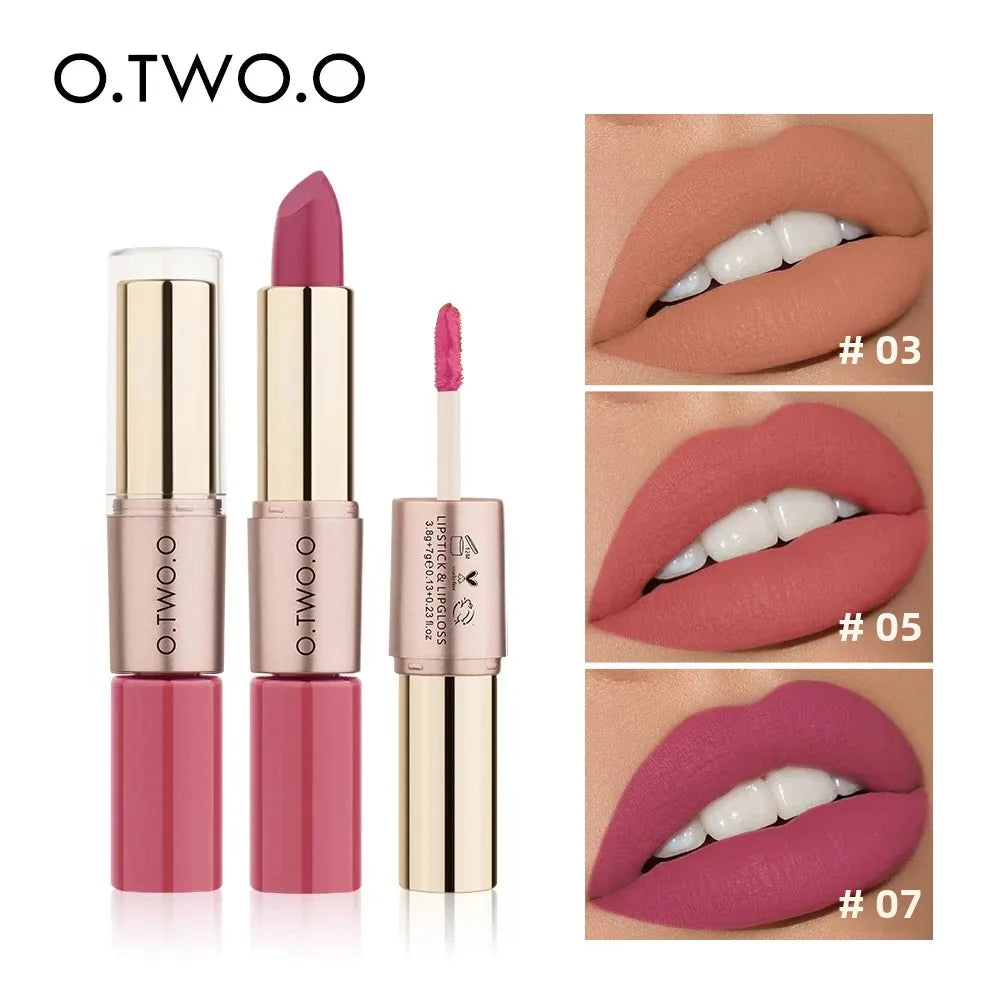 Batom Matte Brilho Labial Cosméticos À Prova D'água.