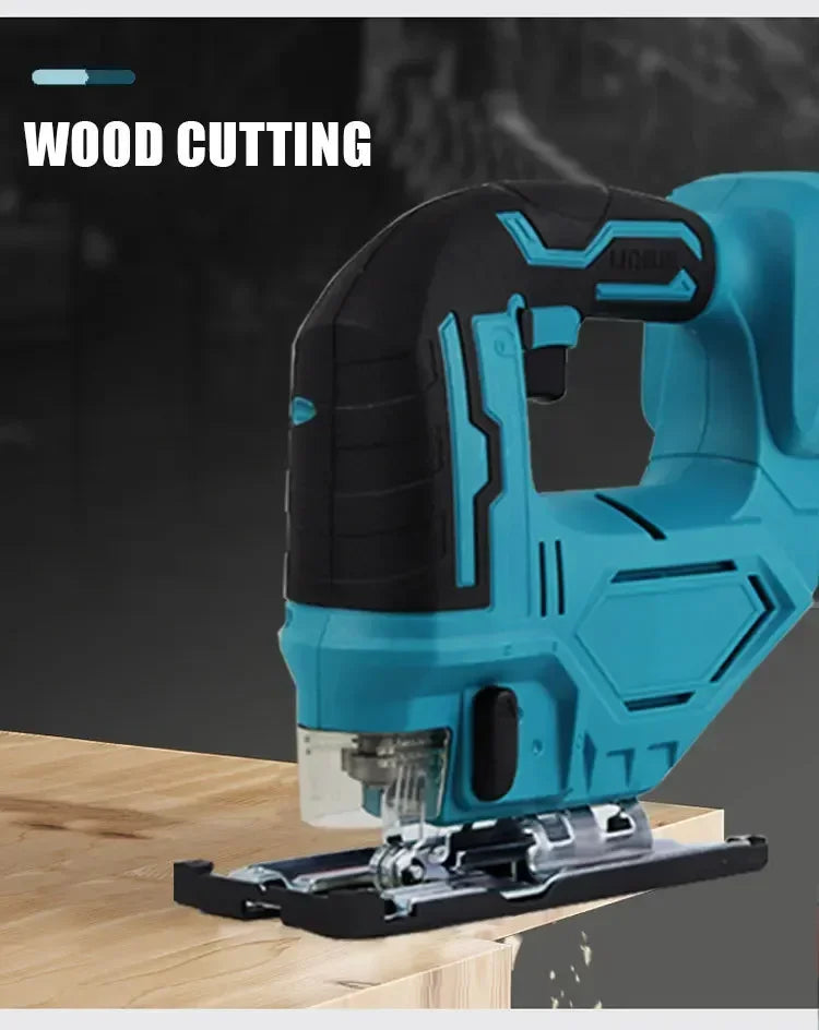 serra curva elétrica Makita de 18V, 3000RPM.