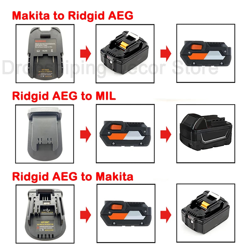 Conversor adaptador de bateria para Makita.
