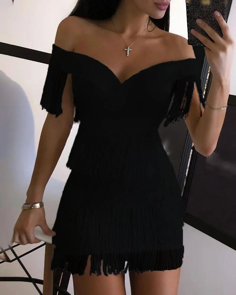 Vestidos de noite femininos sensuais,, decote em V grande