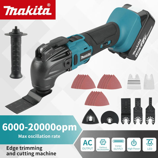 Makita Multi-Tool 18 V sem escovas e sem fio, máquina portátil potente.