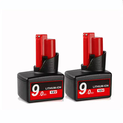 bateria Milwaukee M12 de 6,0 Ah e 12 V com luz recarregável