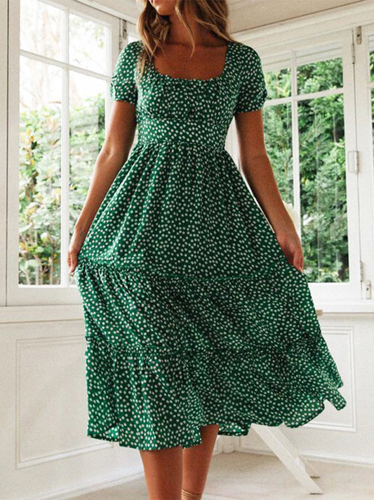 Vestidos com manga e estampa fofa