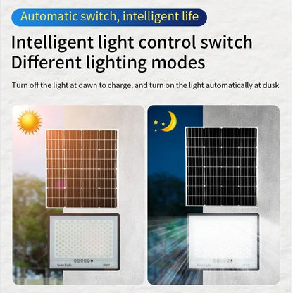 Luzes solares para jardim externo Refletor LED.