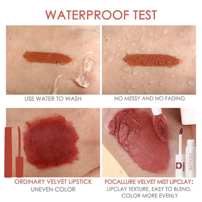 Atacado FOCALLURE Velvet Matte Batons À Prova D'água Lipclay Batom Líquido.