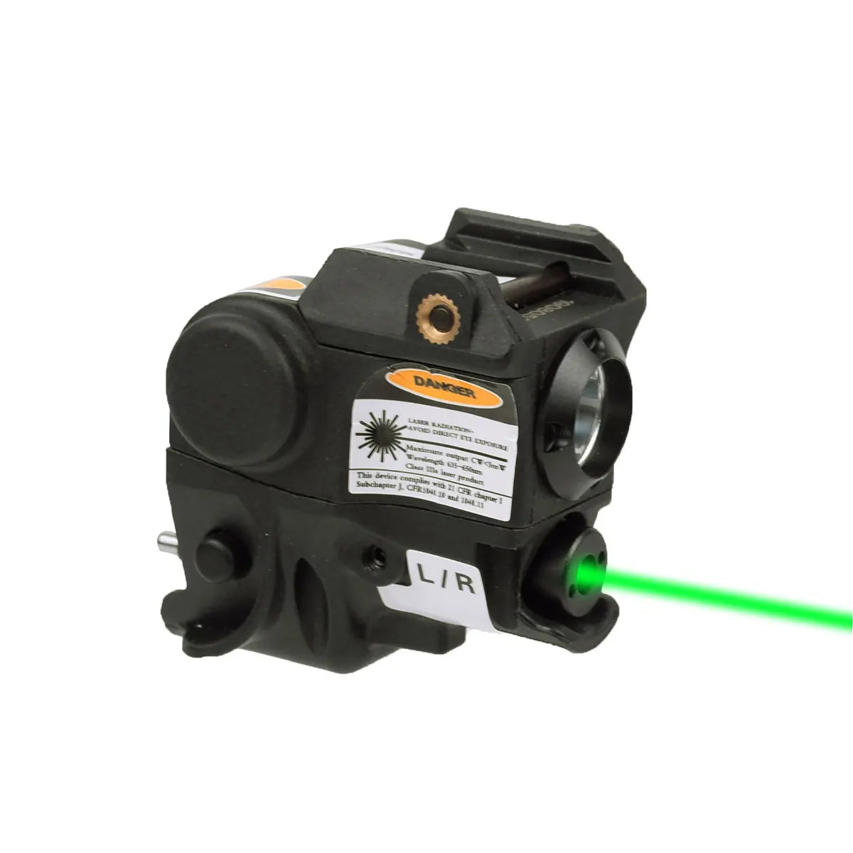 Lanterna laser infravermelha verde vermelha para pistola tática.