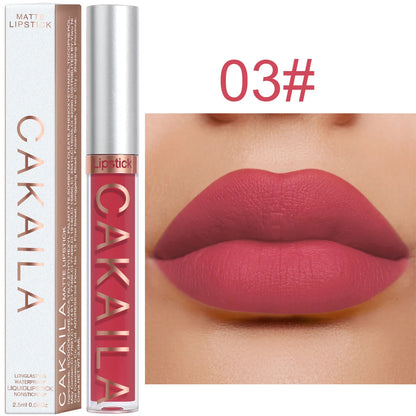 Brilho labial fosco 18 cores atacado, batom líquido barato.