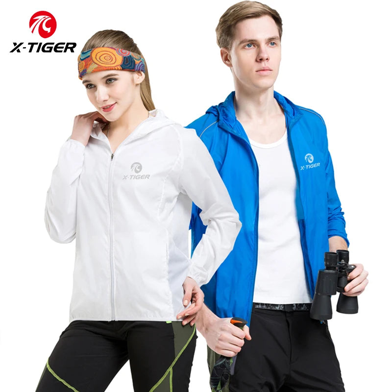 Camisa de ciclismo refletiva à prova de vento X-TIGER