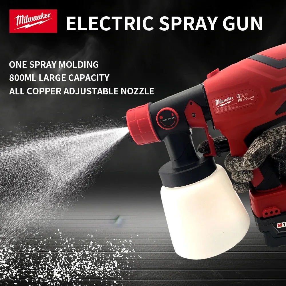 Pistola de pulverização elétrica Milwaukee 800ML.