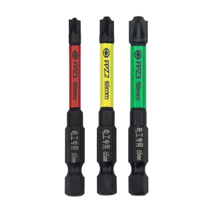 6 peças de 65 mm de ponta magnética especial com fenda cruzada.