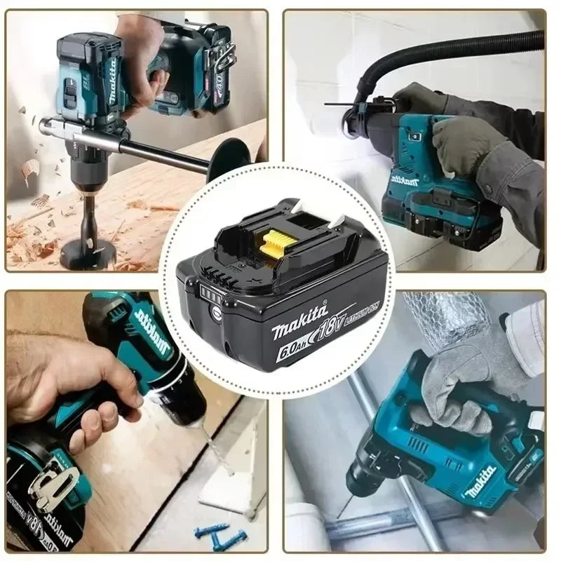 batteryBateria original Makita, bateria recarregável de 18 V 9,0 Ah.