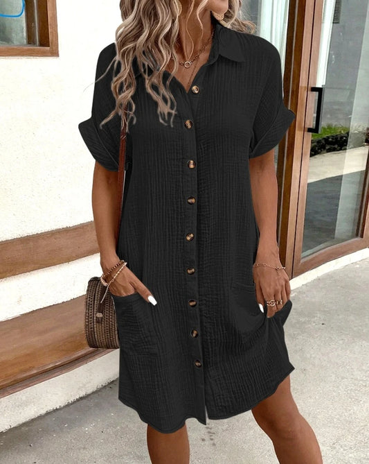 Vestido curto vintage feminino, moda verão, decote em V.