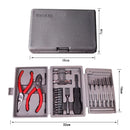 Kit de ferramentas de ferragens domésticas com 24 peças