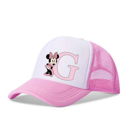 Boné de beisebol com letras da Minnie Mouse da Disney ,anime, desenho animado