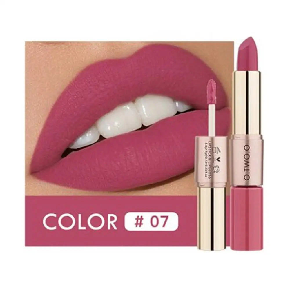 Batom Matte Brilho Labial Cosméticos À Prova D'água.