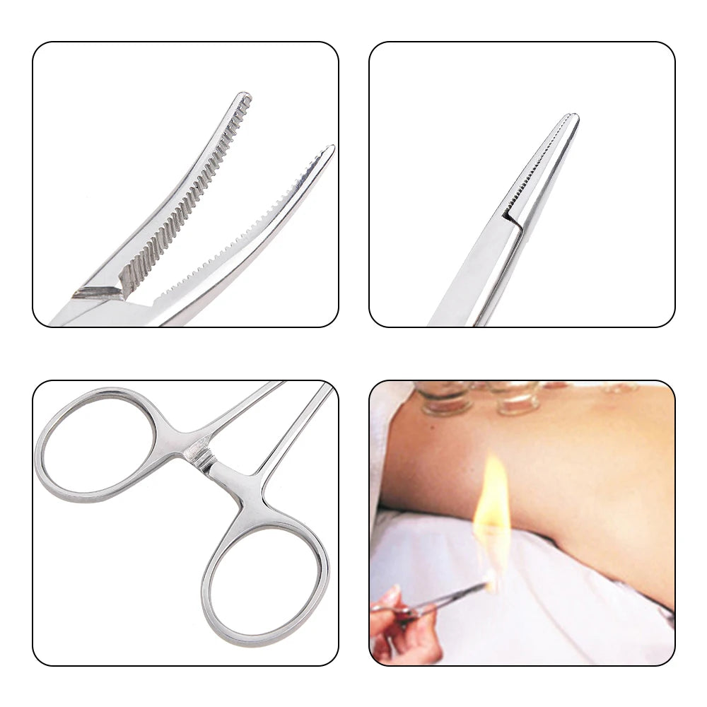 Ferramenta manual 12,5 16 18 cm Pinça hemostática Grampo para pelos de animais.