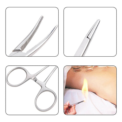 Ferramenta manual 12,5 16 18 cm Pinça hemostática Grampo para pelos de animais.