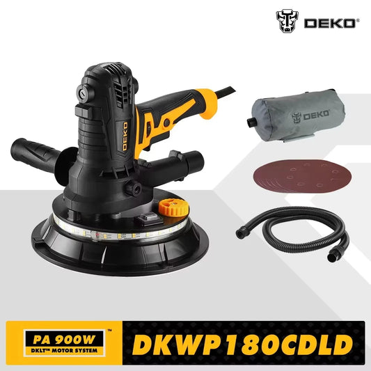 Lixadeira de drywall 900W,  máquina de polimento portátil com lixa, bolsa protetora.