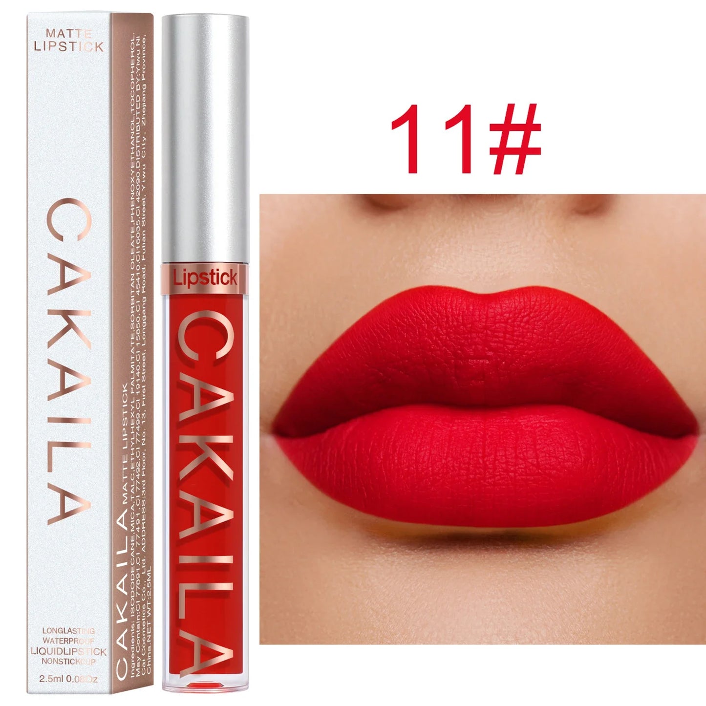Brilho labial fosco 18 cores atacado, batom líquido barato.