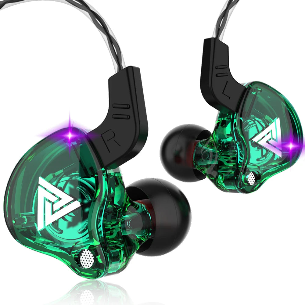 Fones de ouvido com fio de 3,5 mm QKZ AK6 HiFi com qualidade.