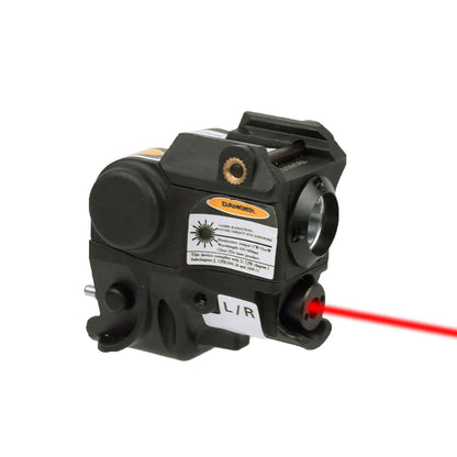 Lanterna laser infravermelha verde vermelha para pistola tática.
