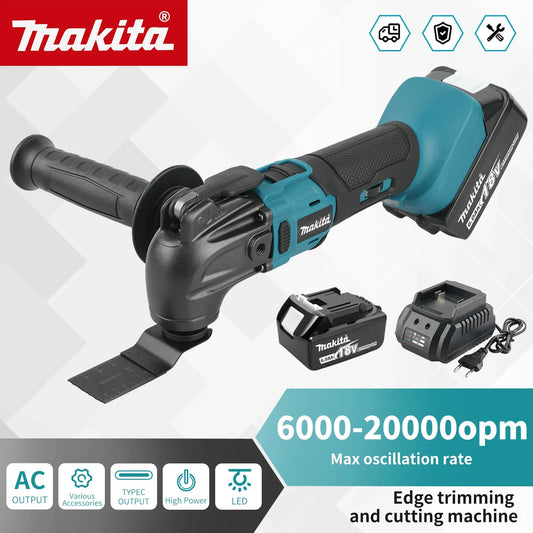 Makita Multi-Tool 18 V sem escovas e sem fio, máquina portátil potente.