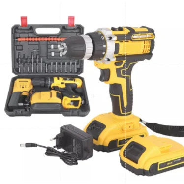 Parafusadeira Furadeira 12V 18V 21V 26V 36V 2 Baterias Com Maleta Completo.