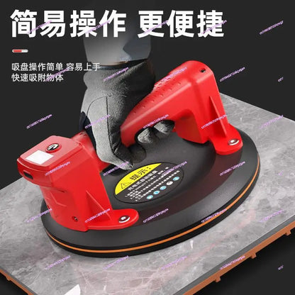 Ventosa elétrica a vácuo, fixador automático de pisos de vidro e azulejos.