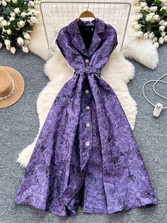 Vestido de verão com estampa.