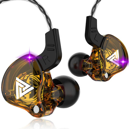 Fones de ouvido com fio de 3,5 mm QKZ AK6 HiFi com qualidade.