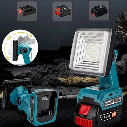 Bosch 18V Bateria de íon-lítio Luz LED Holofote de trabalho externo Lâmpada.